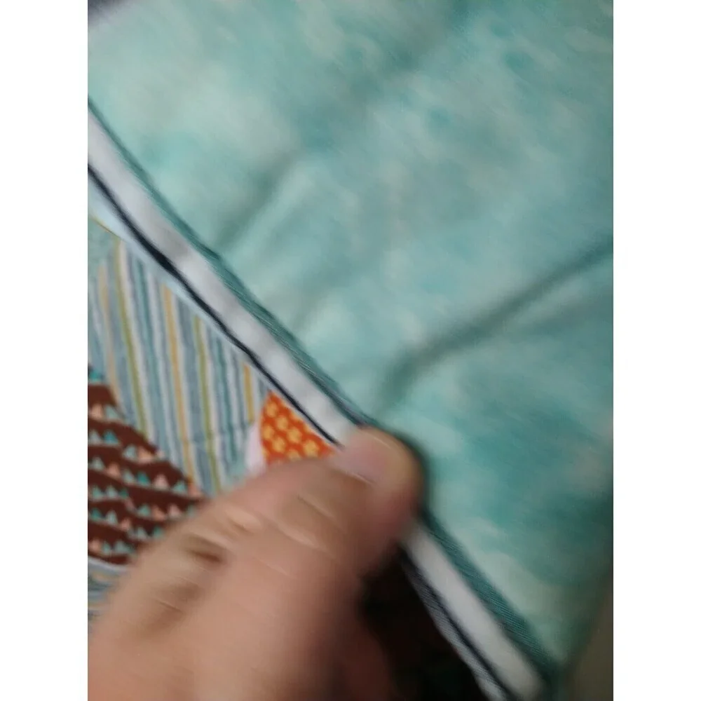New Handmade Ducks Unisex Pinwheel Baby Blanket. 38.5